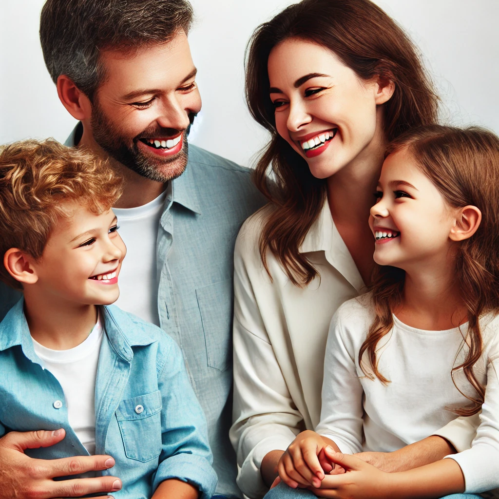 Mutlu bir aile iletişim kurarken